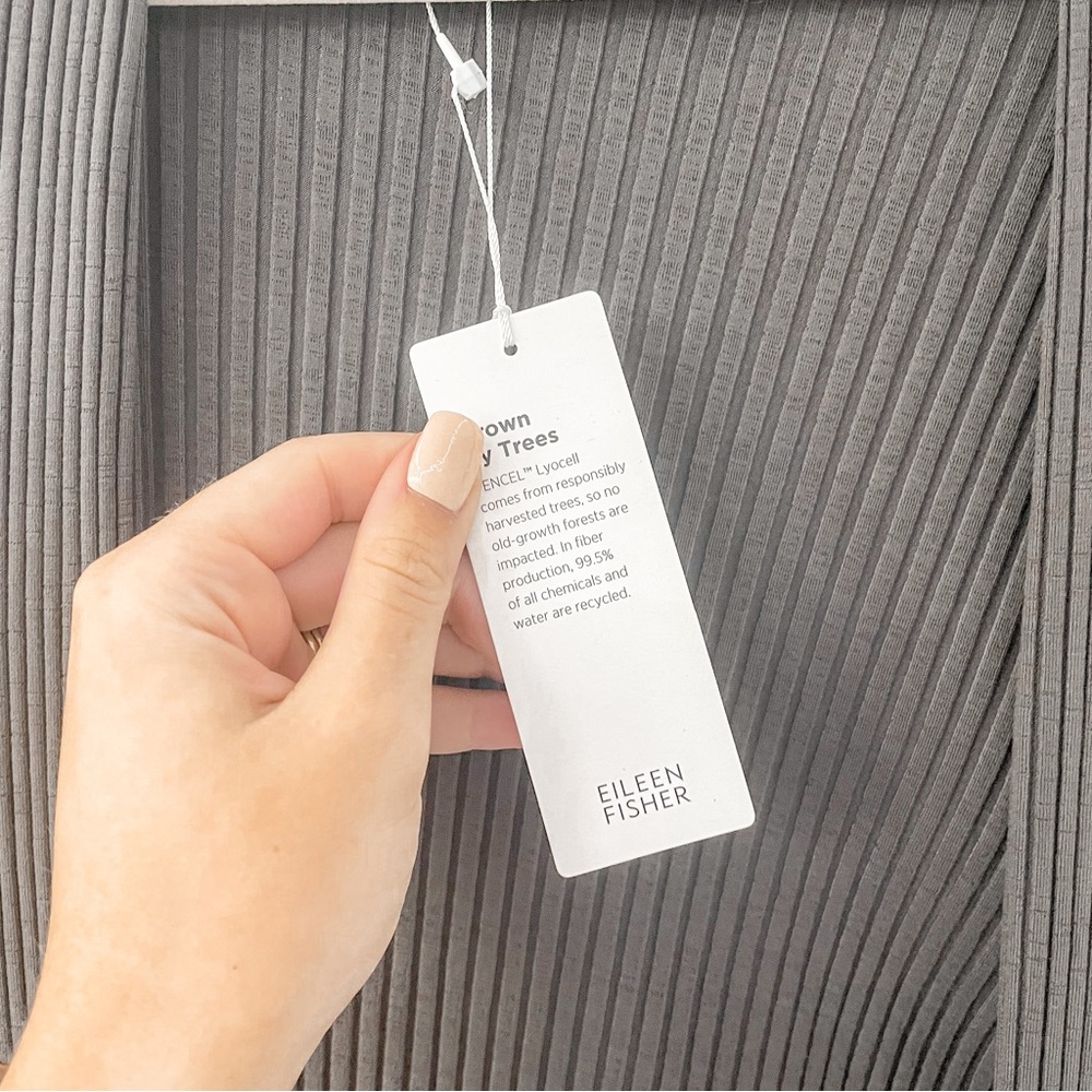 NEW Eileen Fisher Bark Jacket Ribbed Cardigan - Picture 6 of 9